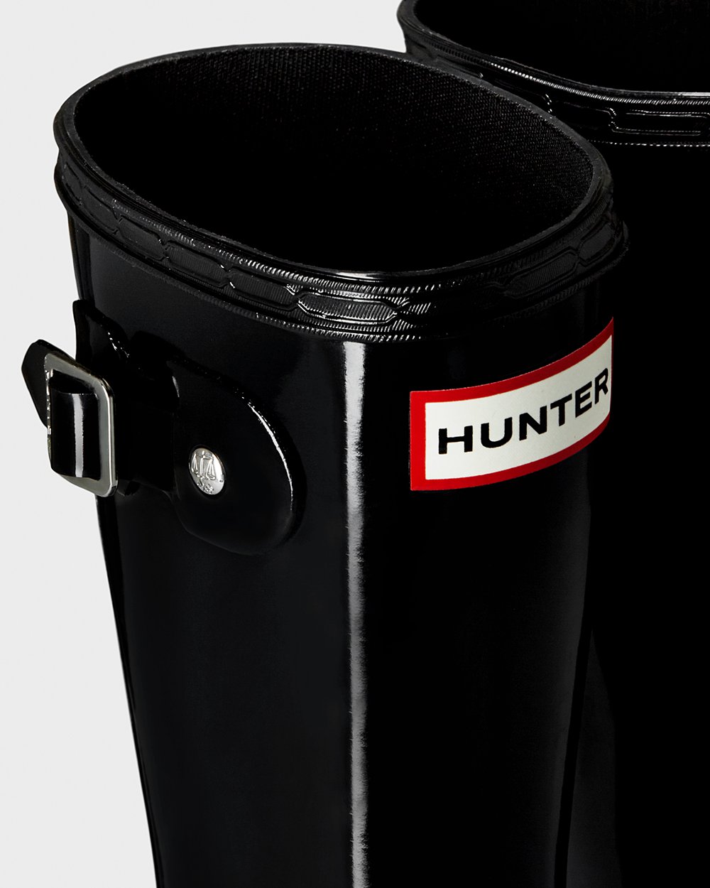 Botas De Agua Hunter Niños Negras Original Big Gloss 026483-ASV